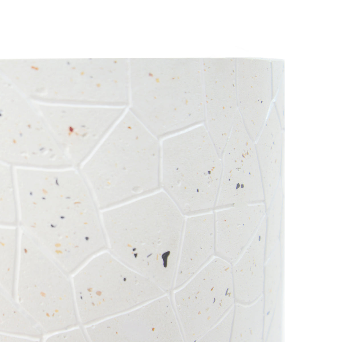 Outdoor Terrazzo Concrete Drum End Table