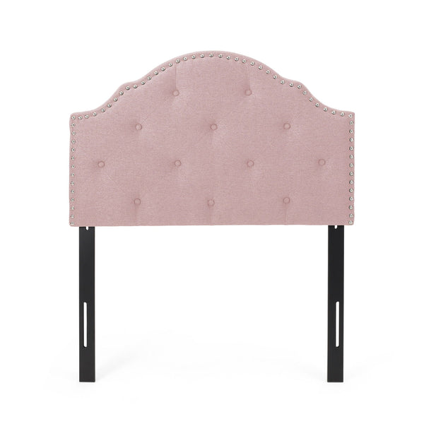 Flanner - Contemporary Fabric Upholstered Twin Headboard - Blush - Best Buy Furniture