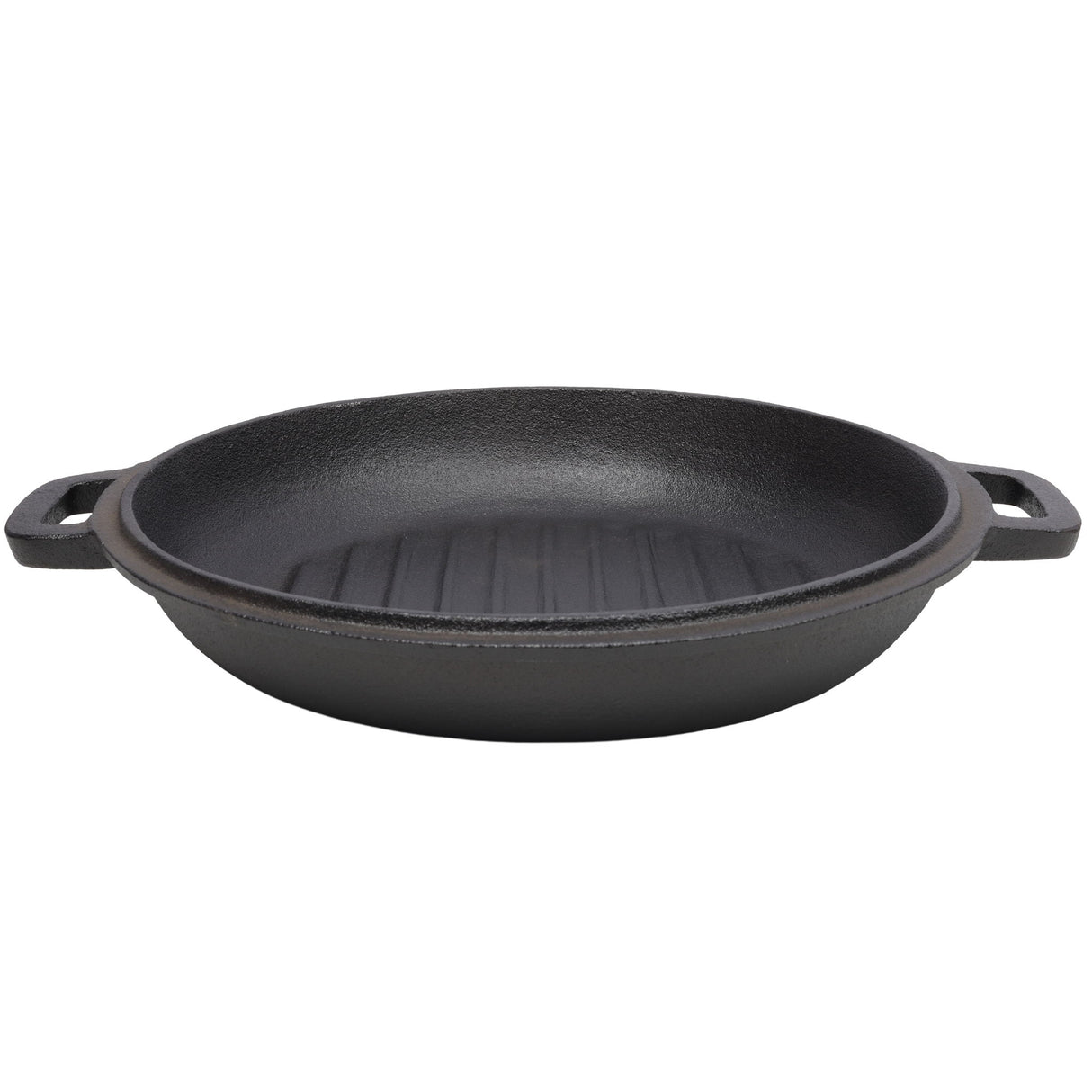 3 In 1 Pre-Seasoned Cast Iron Dutch Oven, Outdoor Camping Deep Pot, 5 Quart With Silicone Handles - Black