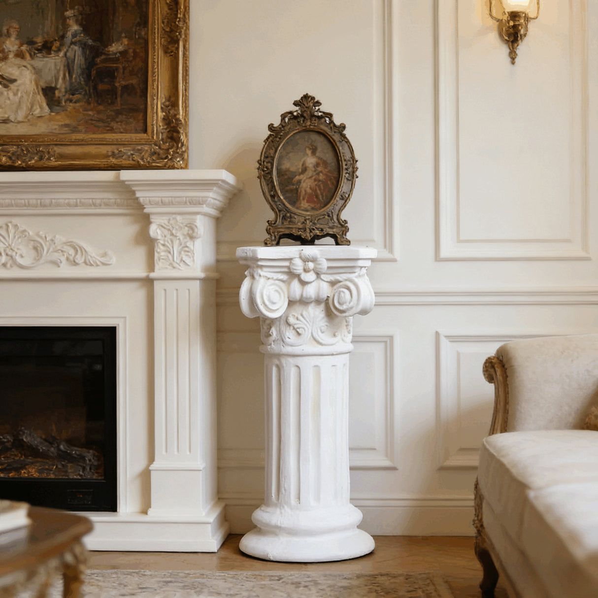 Garden Decorative Column, 15" Retro Elegant