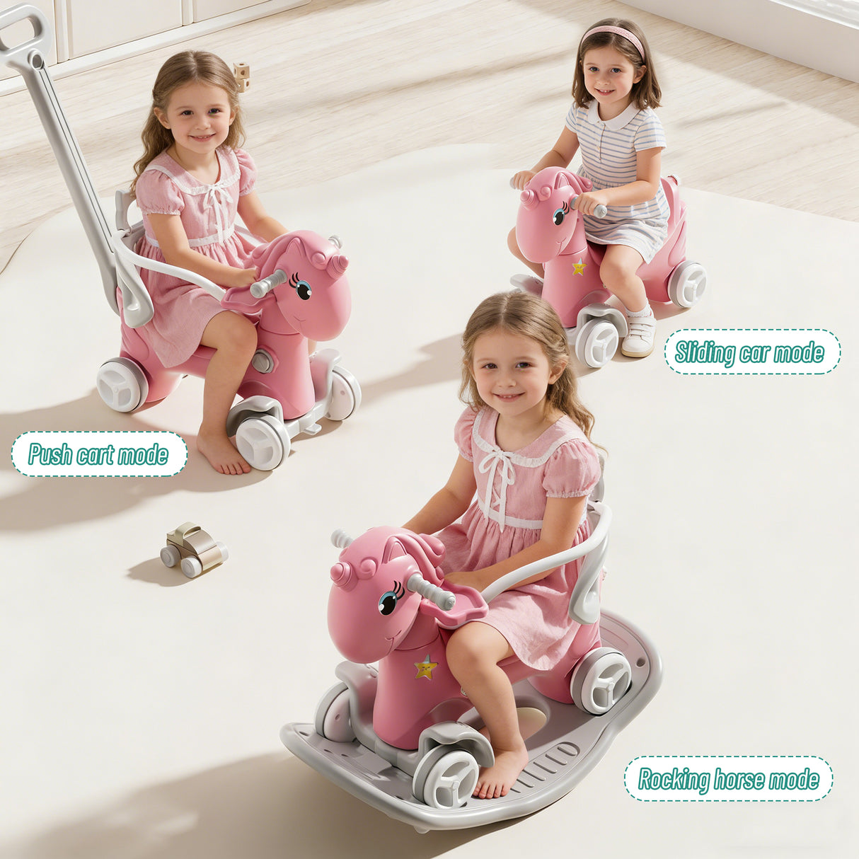 Rocking Horse for Toddlers - Unicorn Kids Ride On Toy