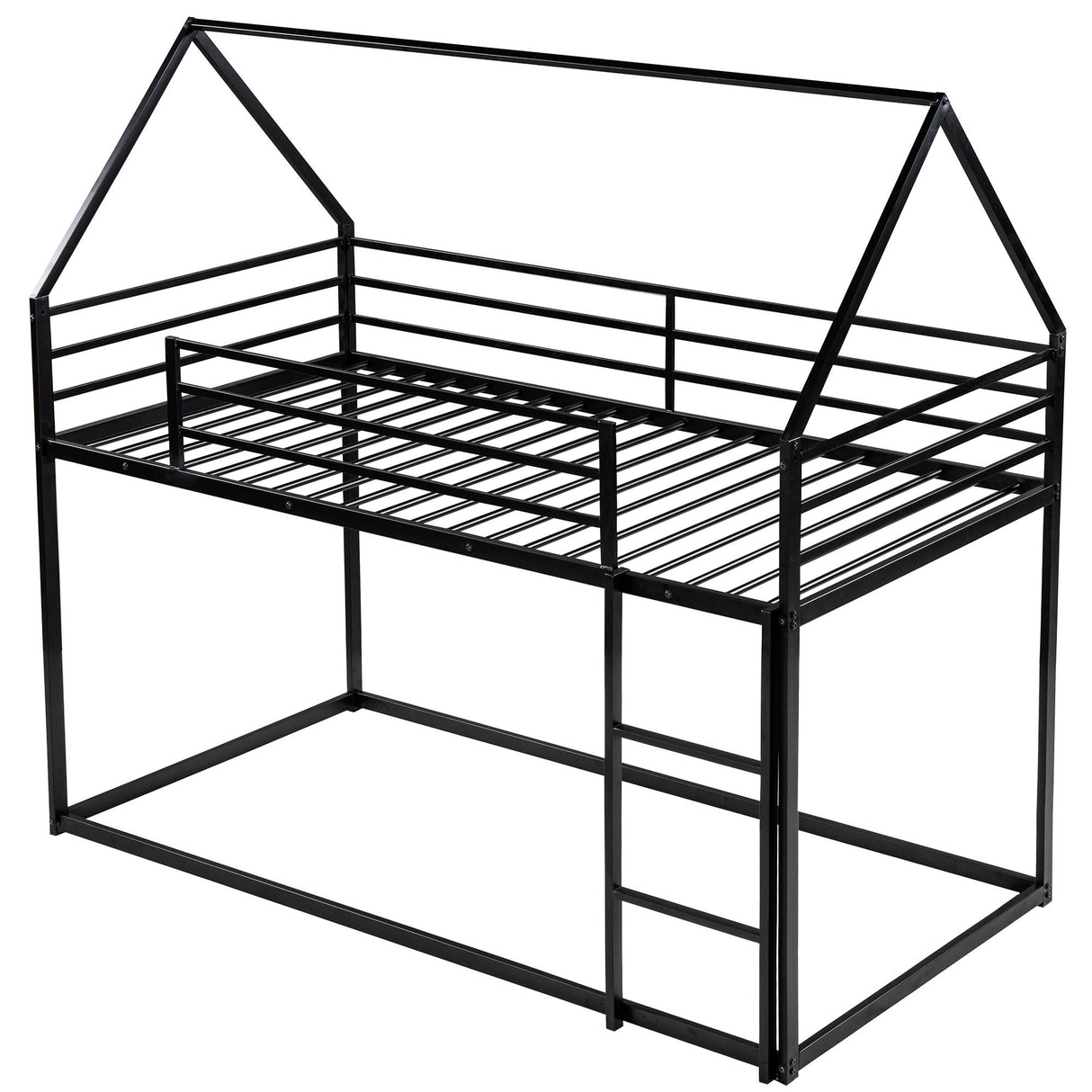 House Bunk Bed With Built In Ladder