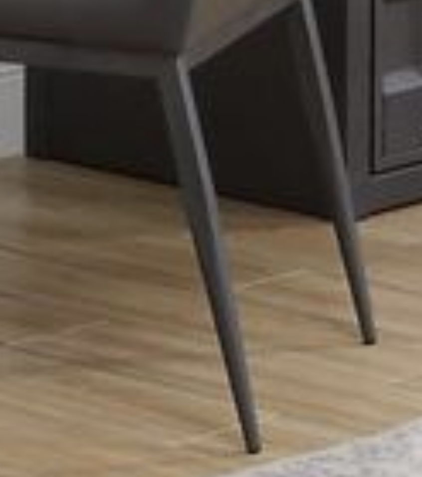 Cargo - Synthetic Leather Chair - Gunmetal - Best Buy Furniture