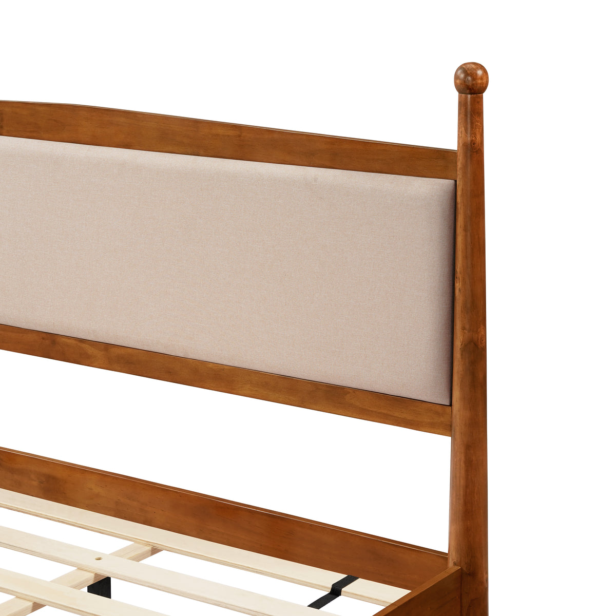 King Size Upholstered Platform Bed Frame