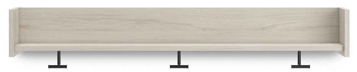 Socalle - Wall Mounted Coat Rack w/Shelf - Light Natural - Best Buy Furniture