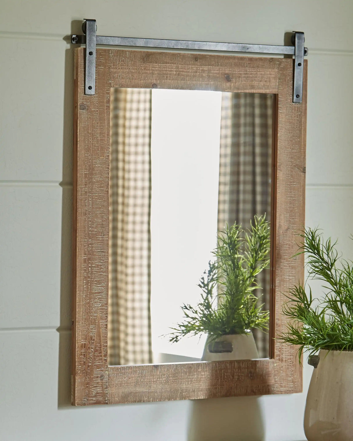 Lanie - Accent Mirror - Antique Brown - Best Buy Furniture