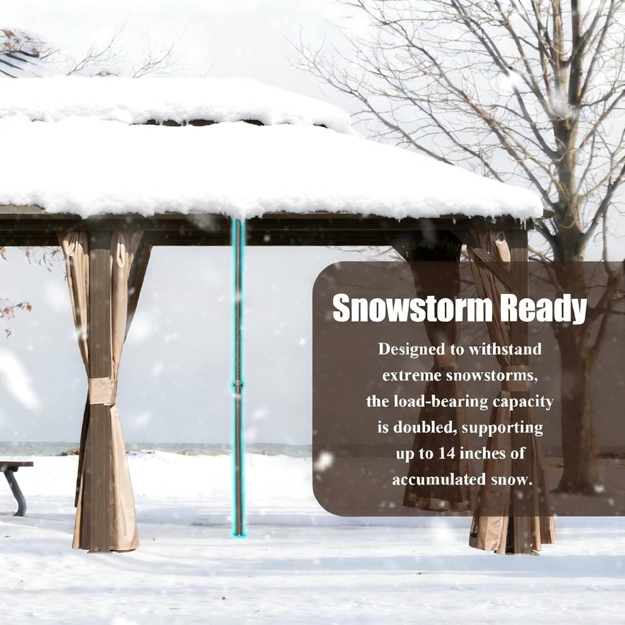 Universal Support Post for Gazebo Stability