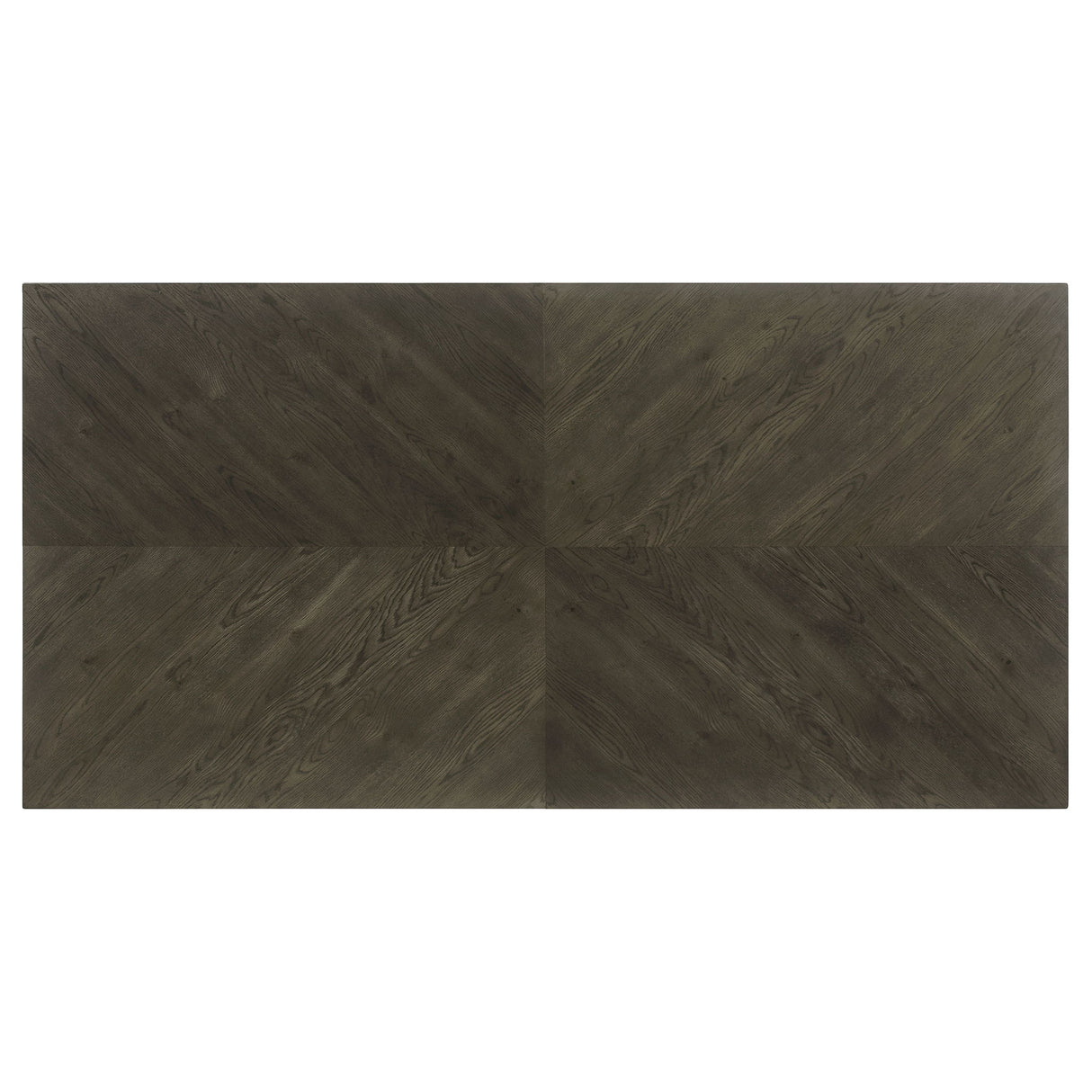 Glenmoor - Rectangular Dining Table With Geometric Double Pedestal Base - Dark Gray