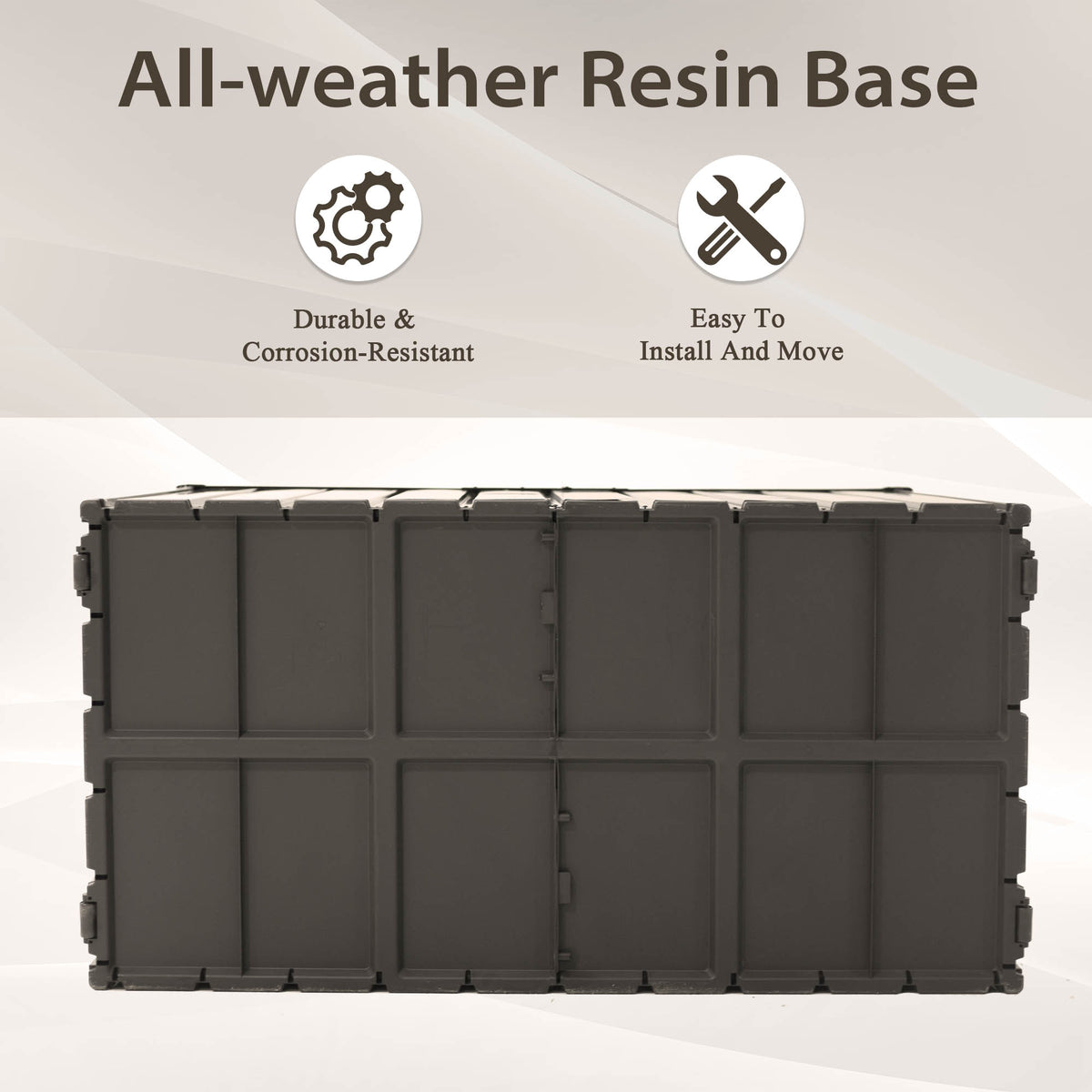 190 Gallon Metal Deck Box