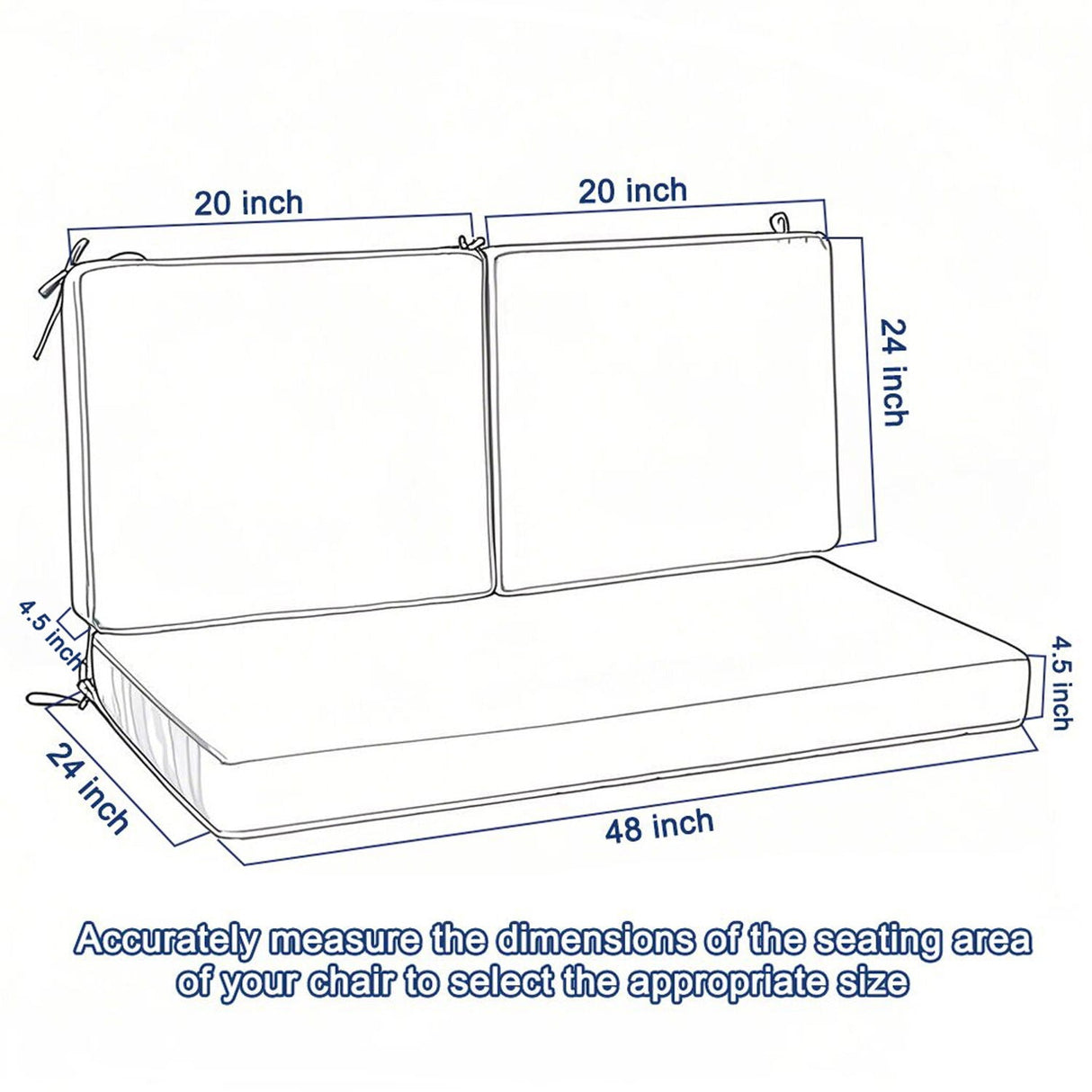 Deep Seat Waterproof Replacement Patio Chair Cushions