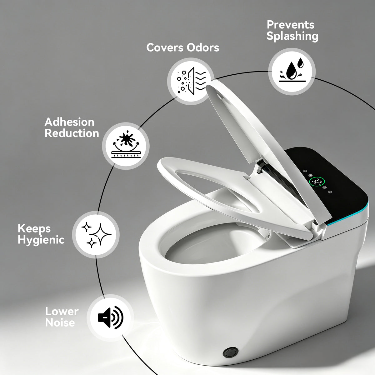Smart Toilets with Heated Bidet Seat