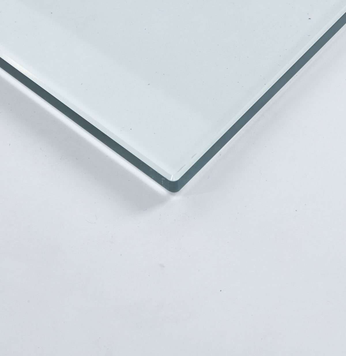 Tempered Clear Glass Top 80CM Square Dining Table