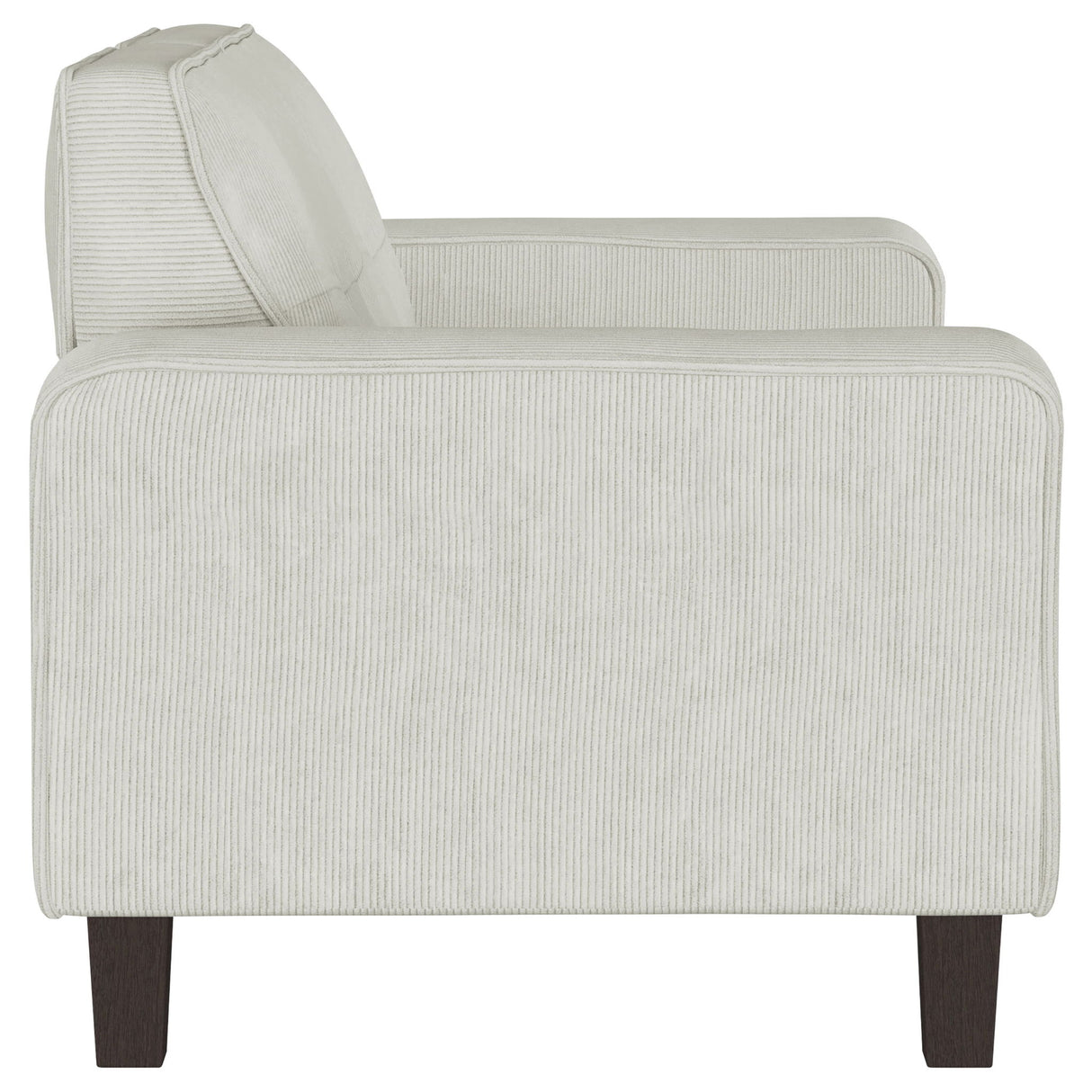 Xana - 2 Piece Upholstered Track Arm Sofa Set - Greige