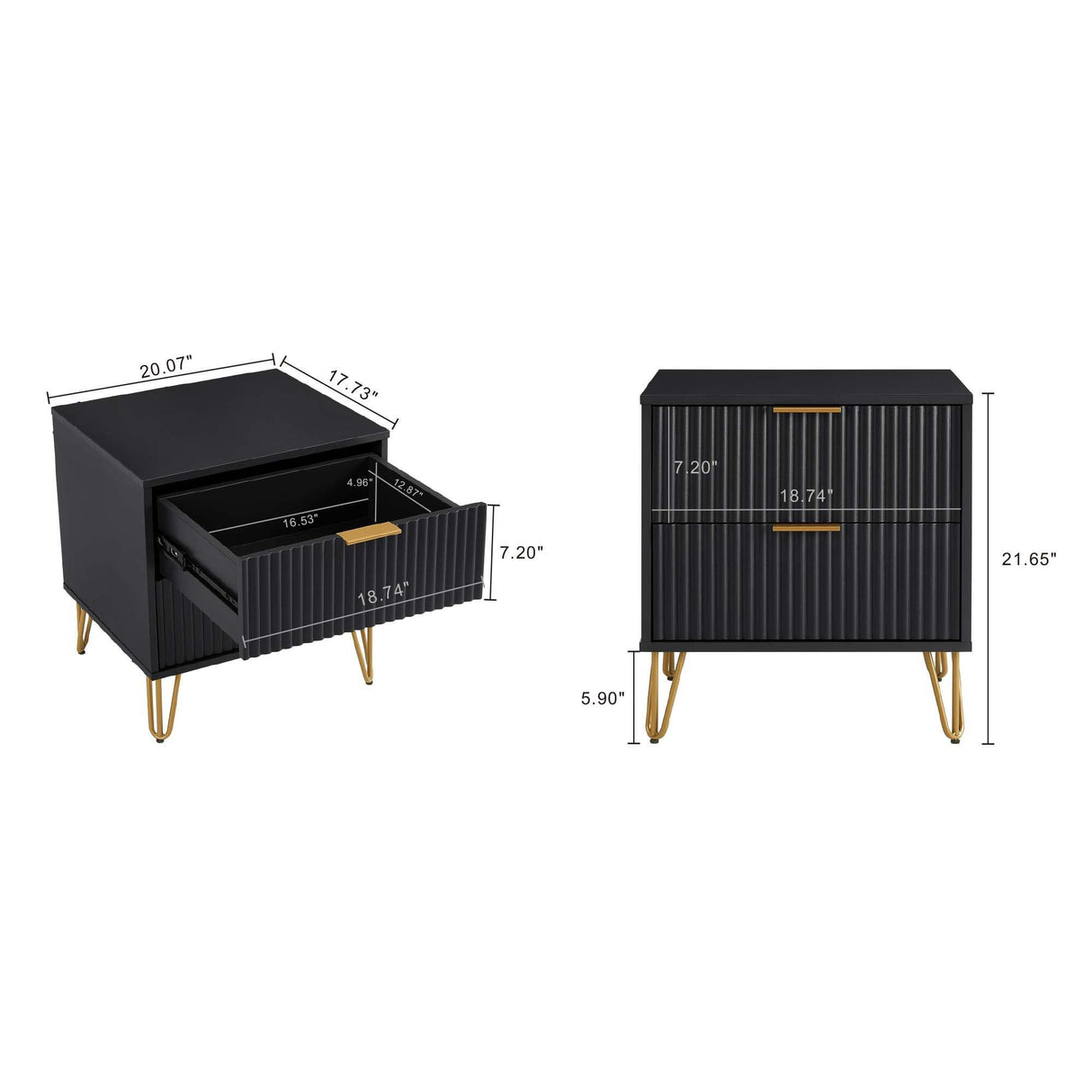 Dumbo - Nightstand With 2 Drawers