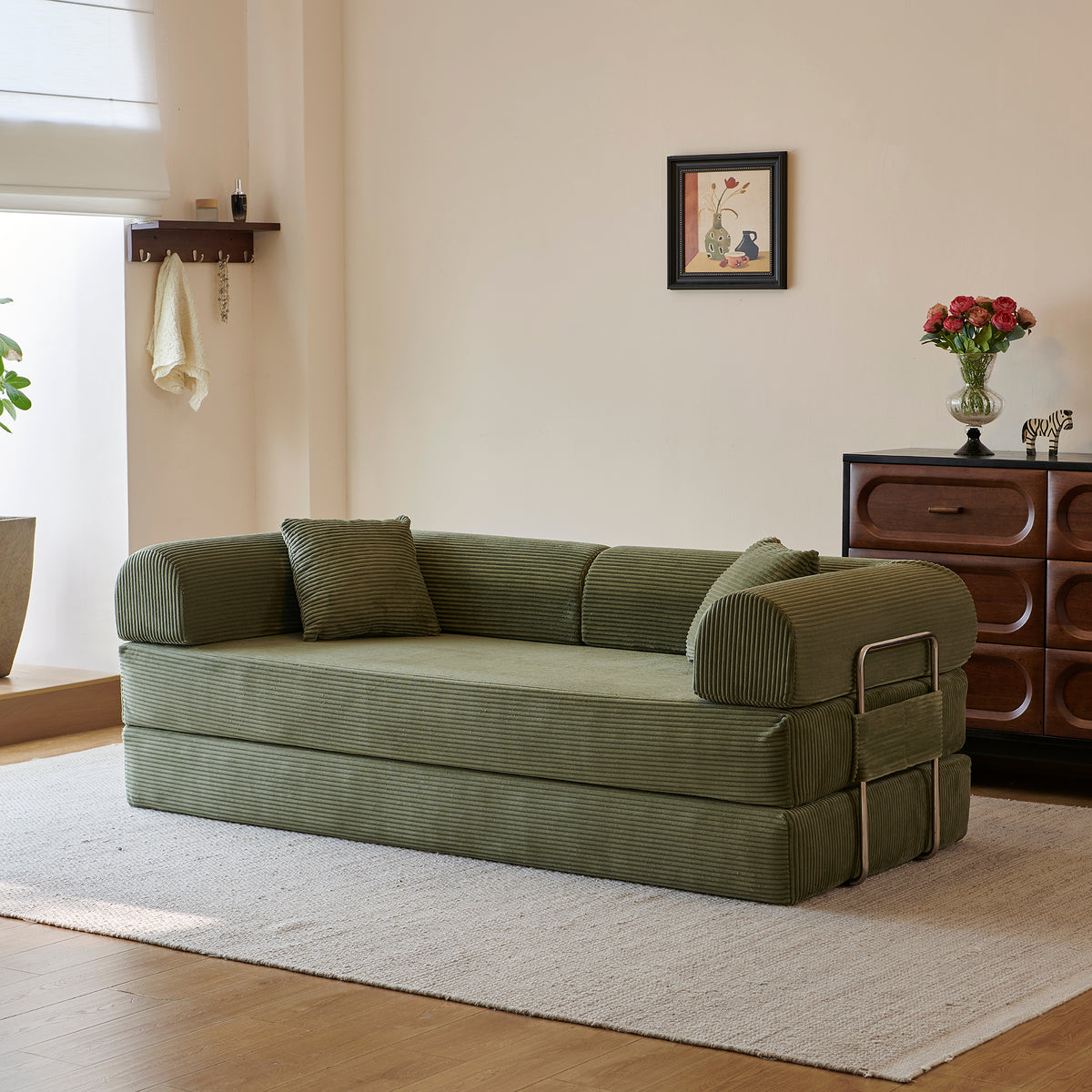 78.8" Compression Sofa - Convertible Floor Sofa Bed