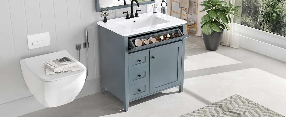 30-Inch Bathroom Vanity with Storage