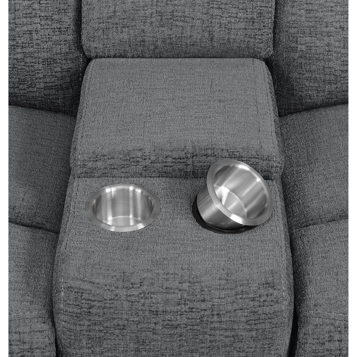Divine - 5 Piece Power Reclining Home Theater Seating Set With Memory Foam Cushions And Storage Consoles