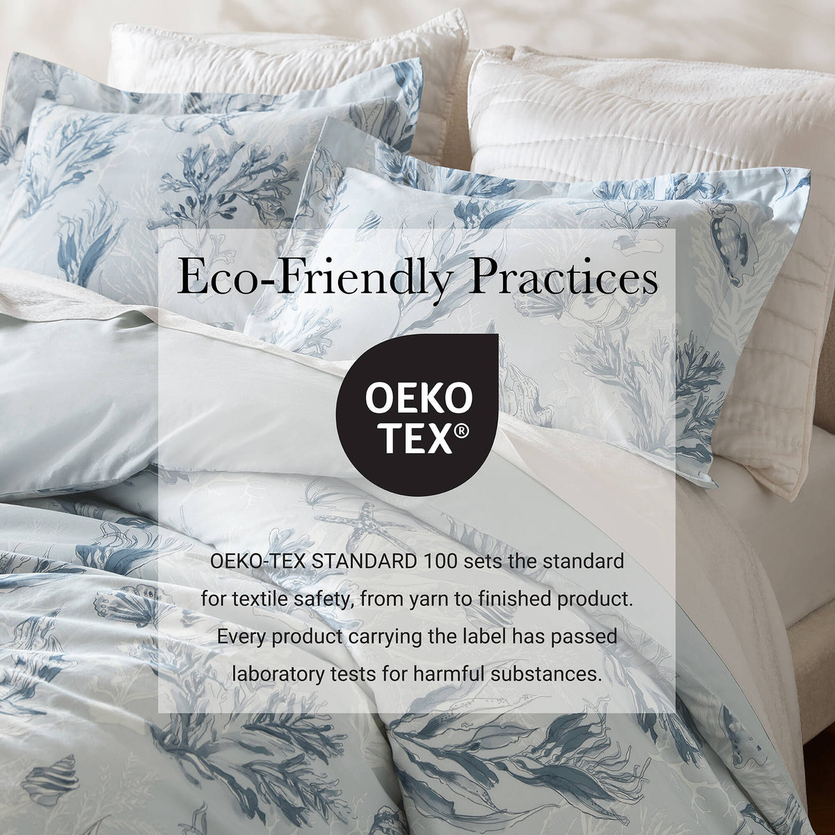 King 100% Cotton Sateen Duvet Cover Set - Navy/Blue