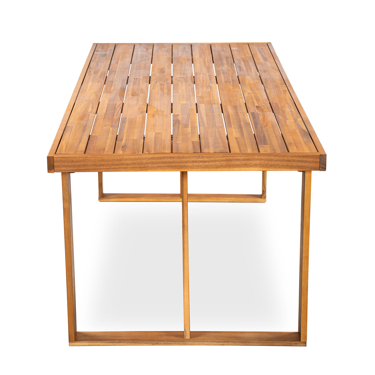 7 Piece Acacia Wood Outdoor Dining Set with Cushions
