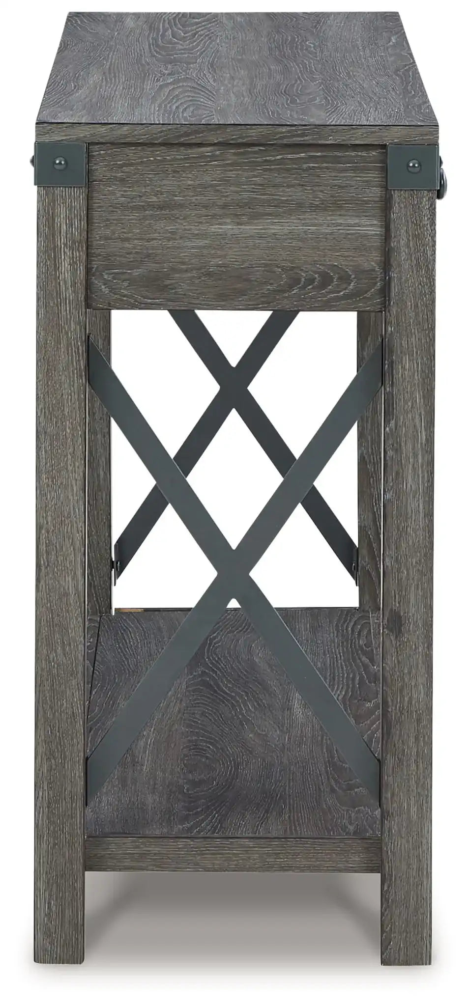 Freedan - Console Sofa Table - Grayish Brown