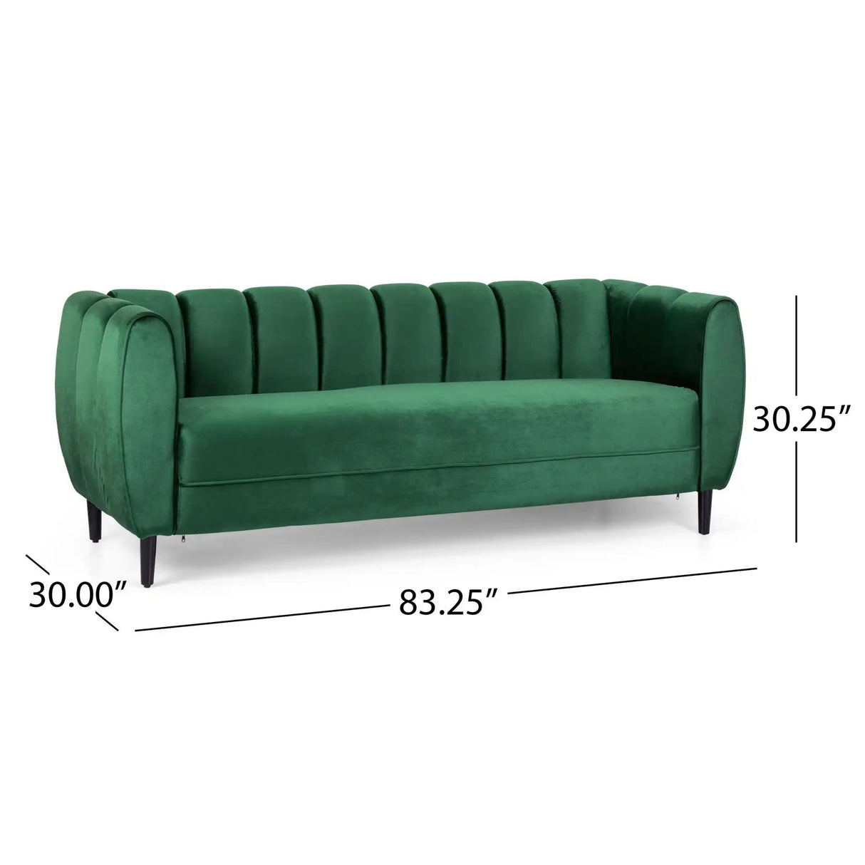Miranda - Modern Glam Velvet 3 Seater Sofa - Best Buy Furniture