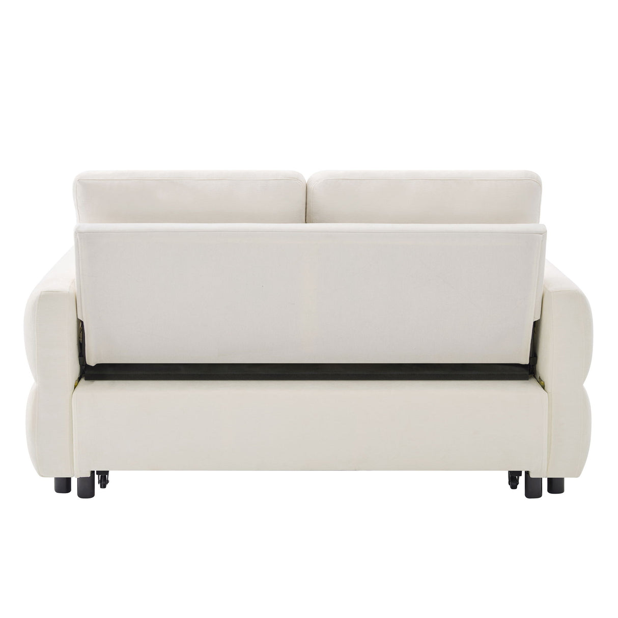 Convertible Sofa Bed Loveseat With Adjustable Backrest And USB Ports