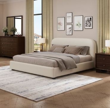 Arden Upholstered Bed - Sturdy Support