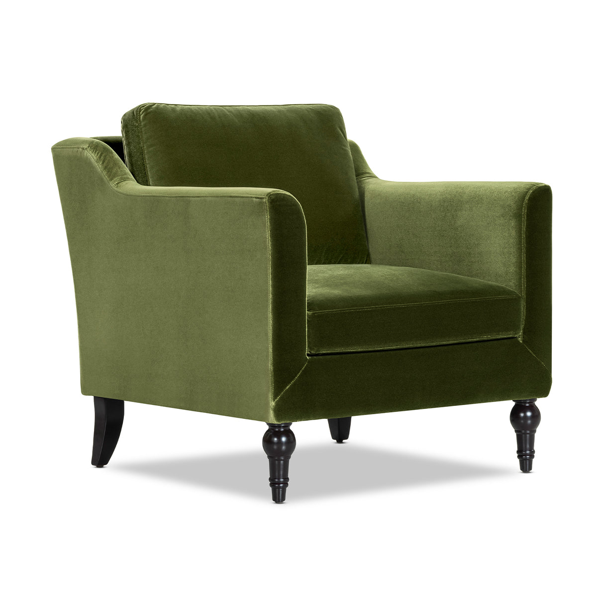 Josephine 33" Upholstered Accent Chair, Olive