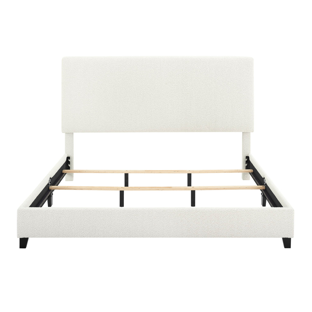 Platform Bed & Upholstered Headboard