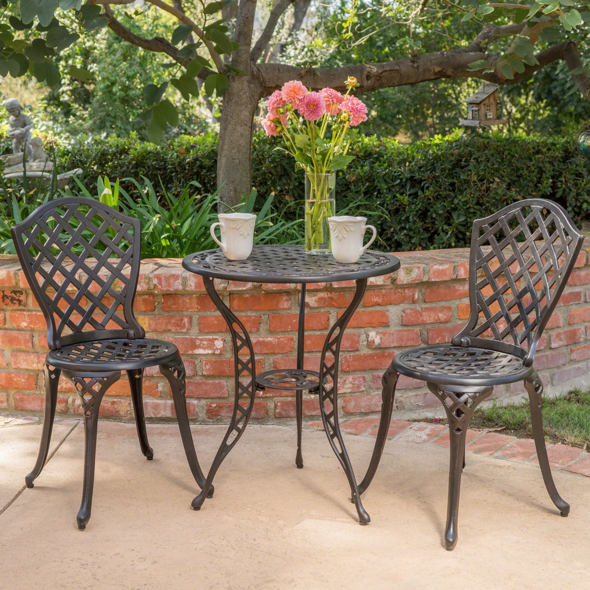 Bono Metal Bistro Set - Black - Best Buy Furniture