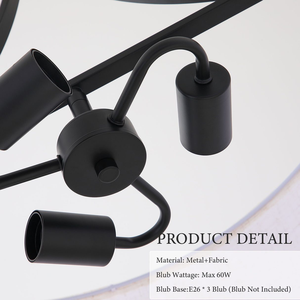 3 Light Drum Pendant Light