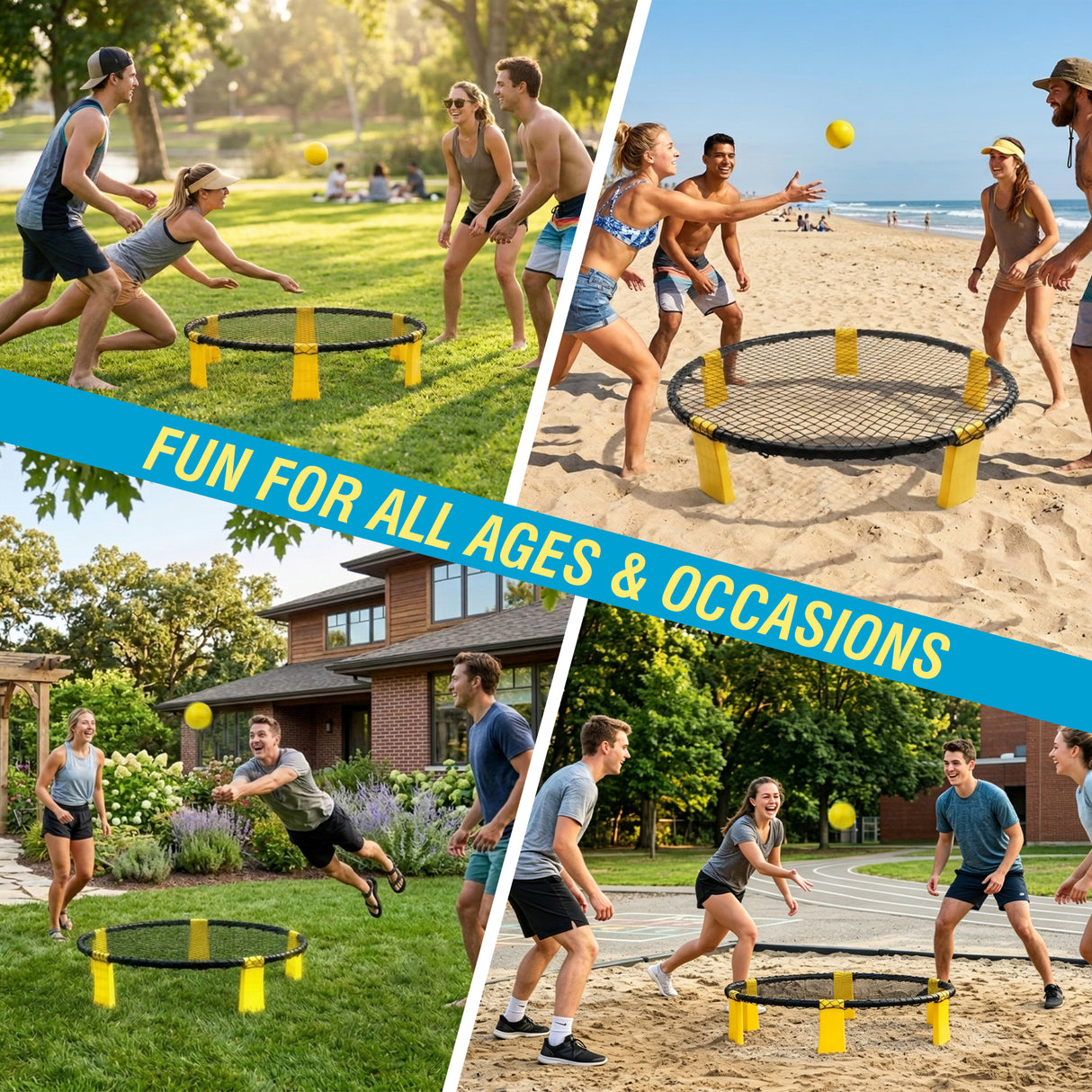 Outdoor Roundnet Game Set