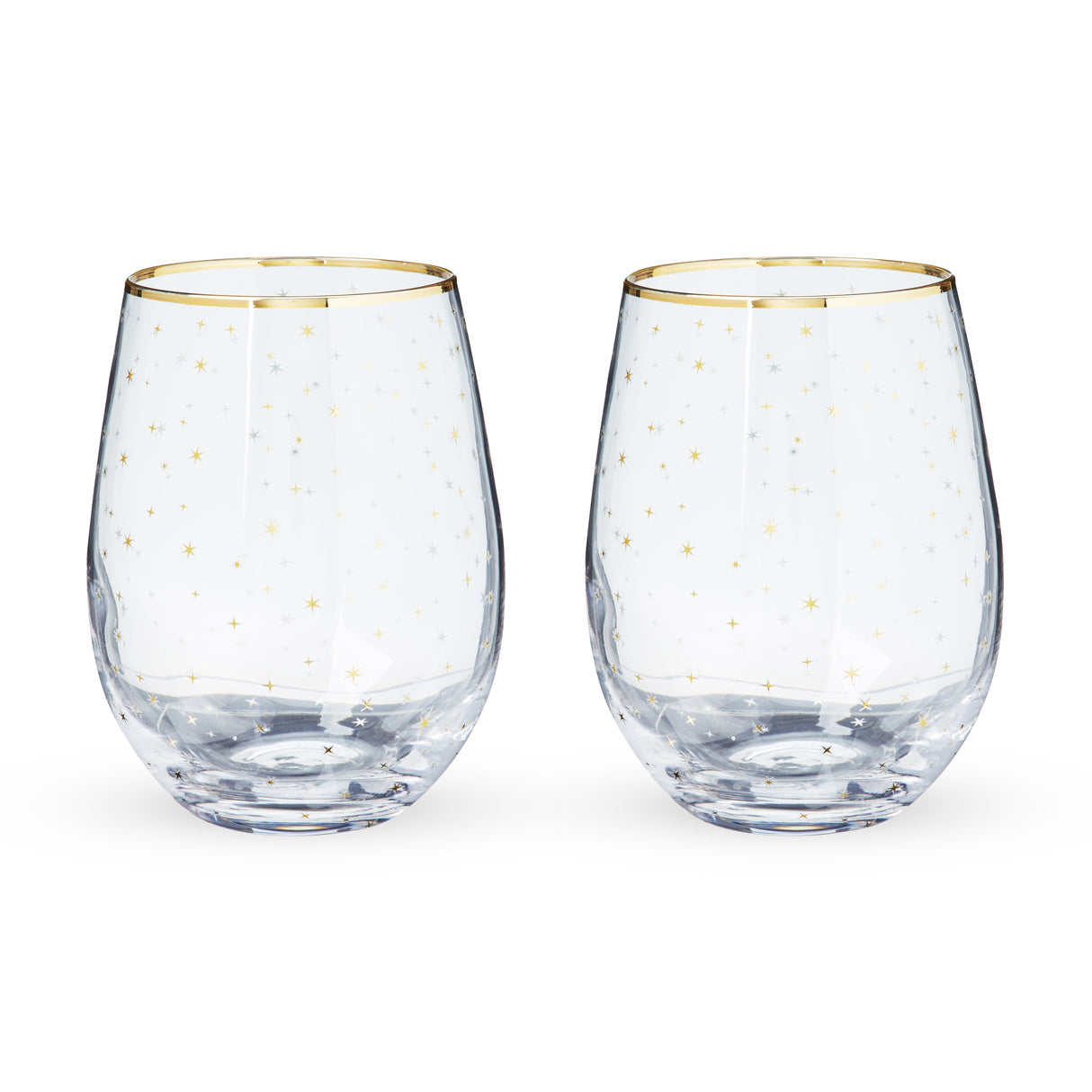Starlight Stemless Wine Glasses, Set of 2