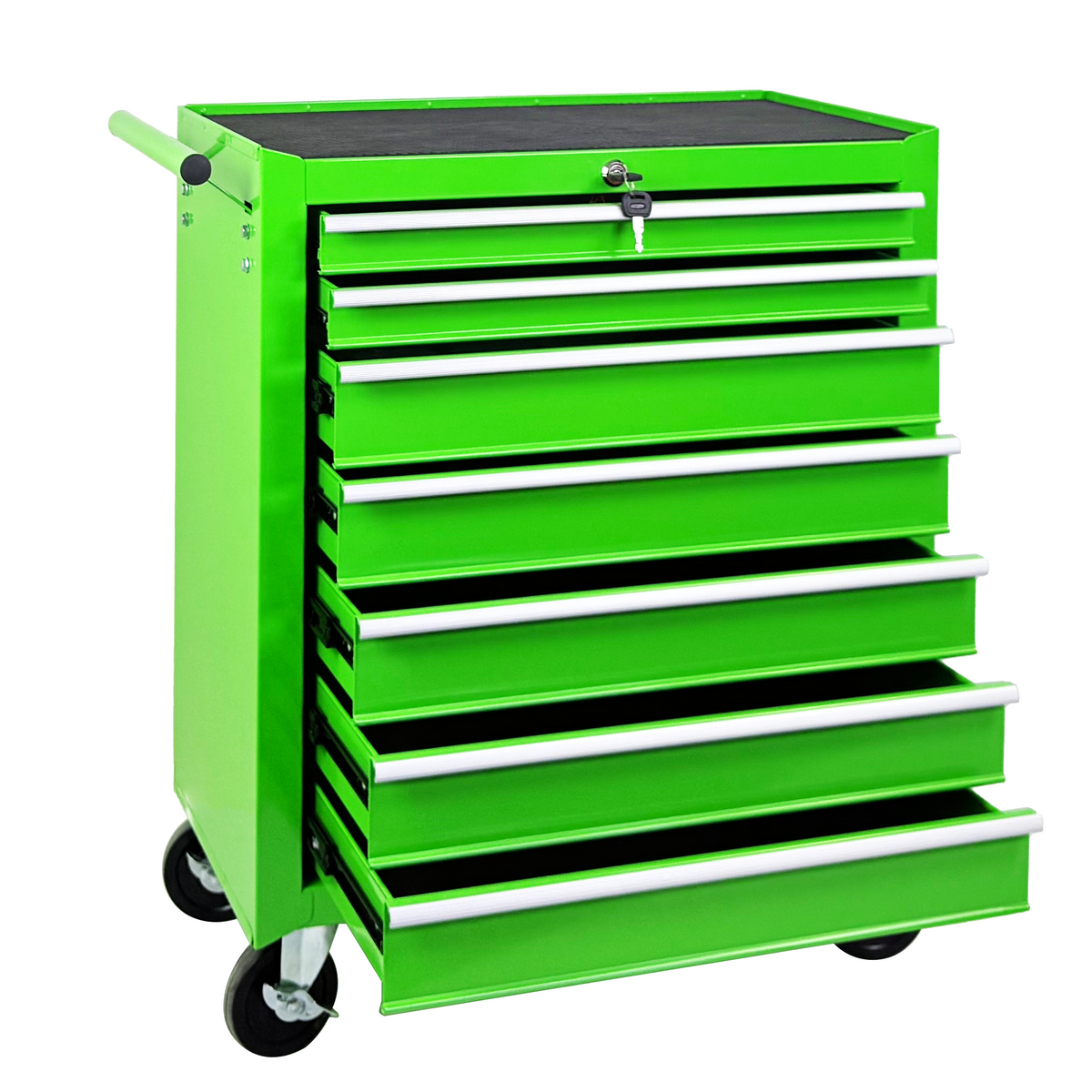 Rolling Tool Chest with 7-Drawer Tool Box - Green
