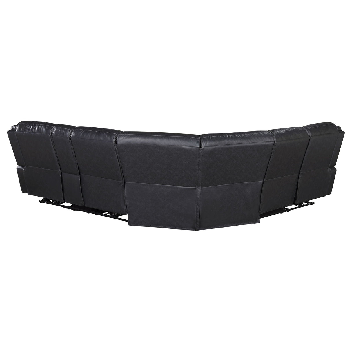 Salerno - Upholstered Power Reclining Sectional Sofa - Dark Gray