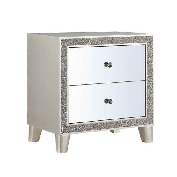 Sliverfluff - Mirrored Nightstand - Champagne - Best Buy Furniture