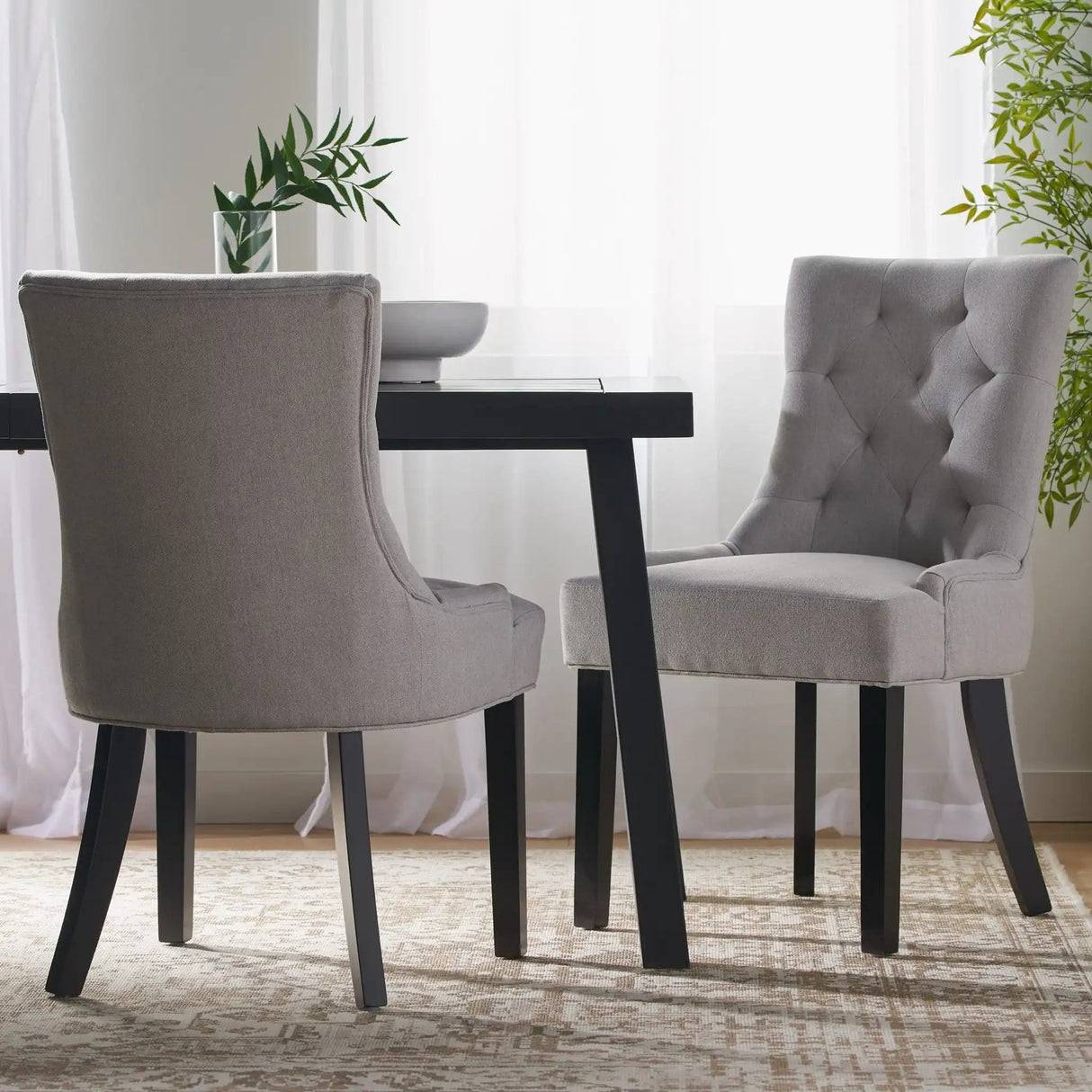 Contemporary Cheney Dining Chair Set With Tufted Design - Best Buy Furniture