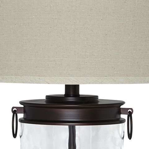 Tailynn - Glass Table Lamp - Clear / Bronze Finish - Best Buy Furniture