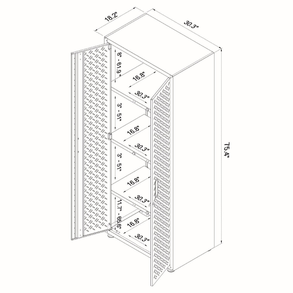 Fortress - Tall Garage Cabinet