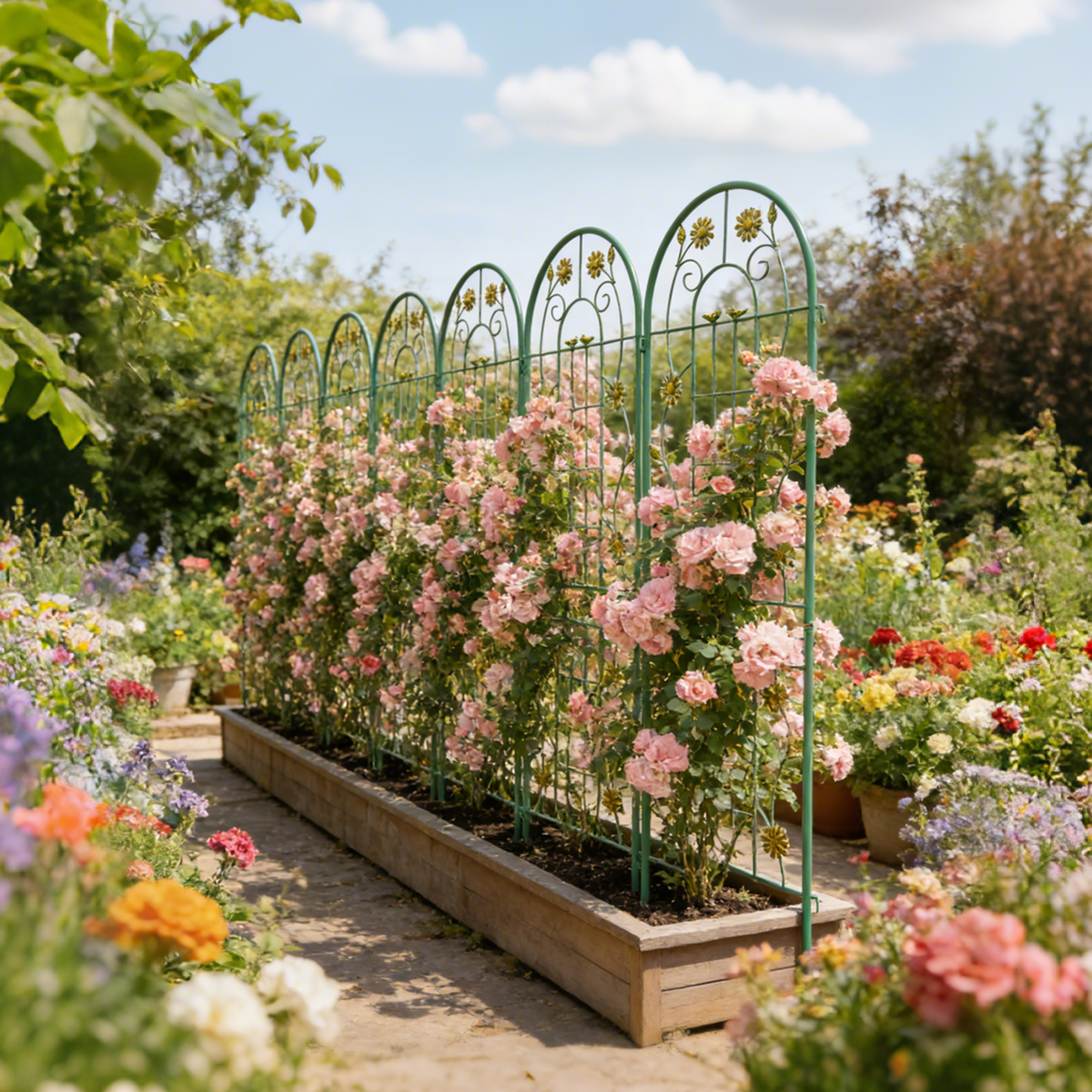 4 Pack Metal Garden Trellis