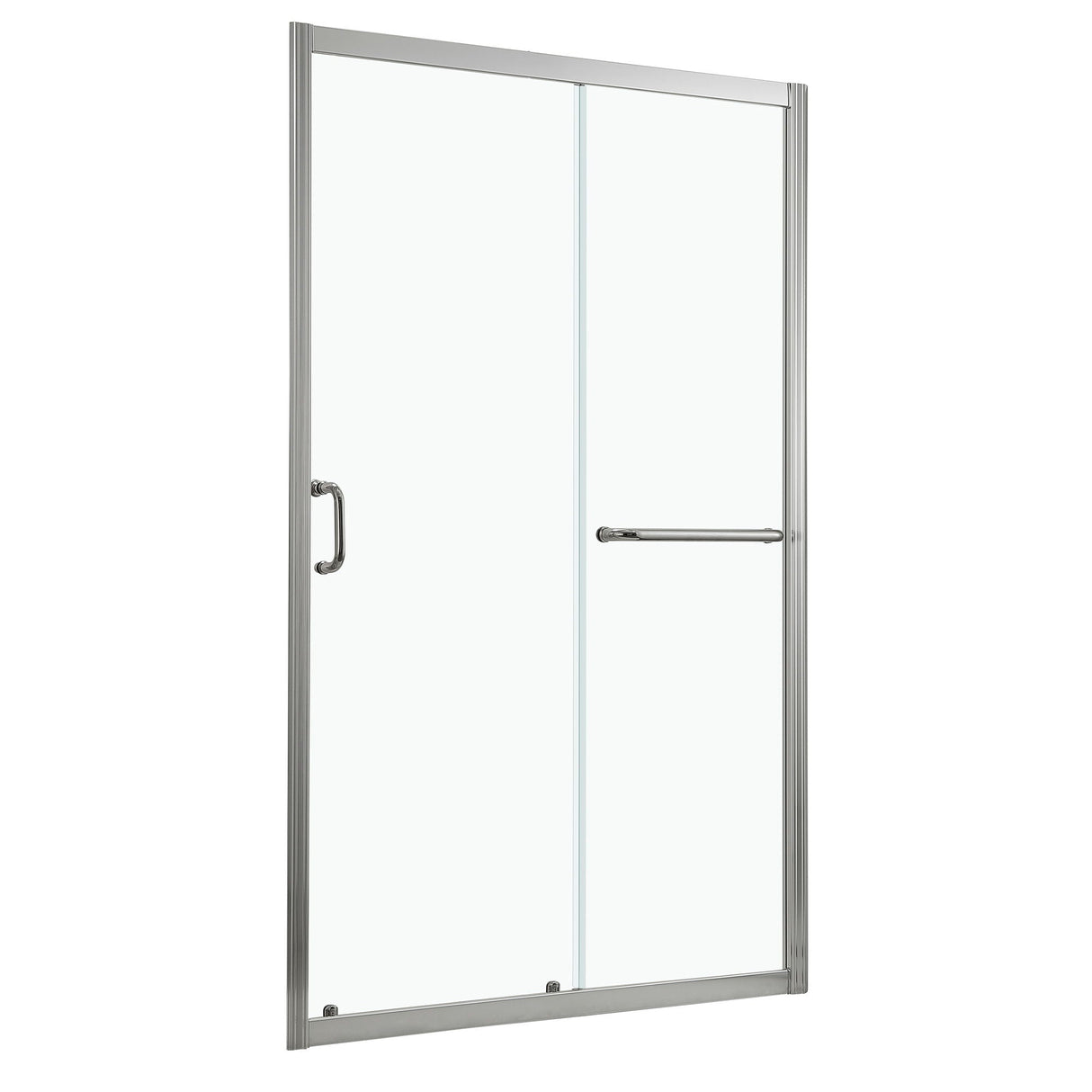 Single Sliding Bypass Shower Door Tempered Glass Enclosure