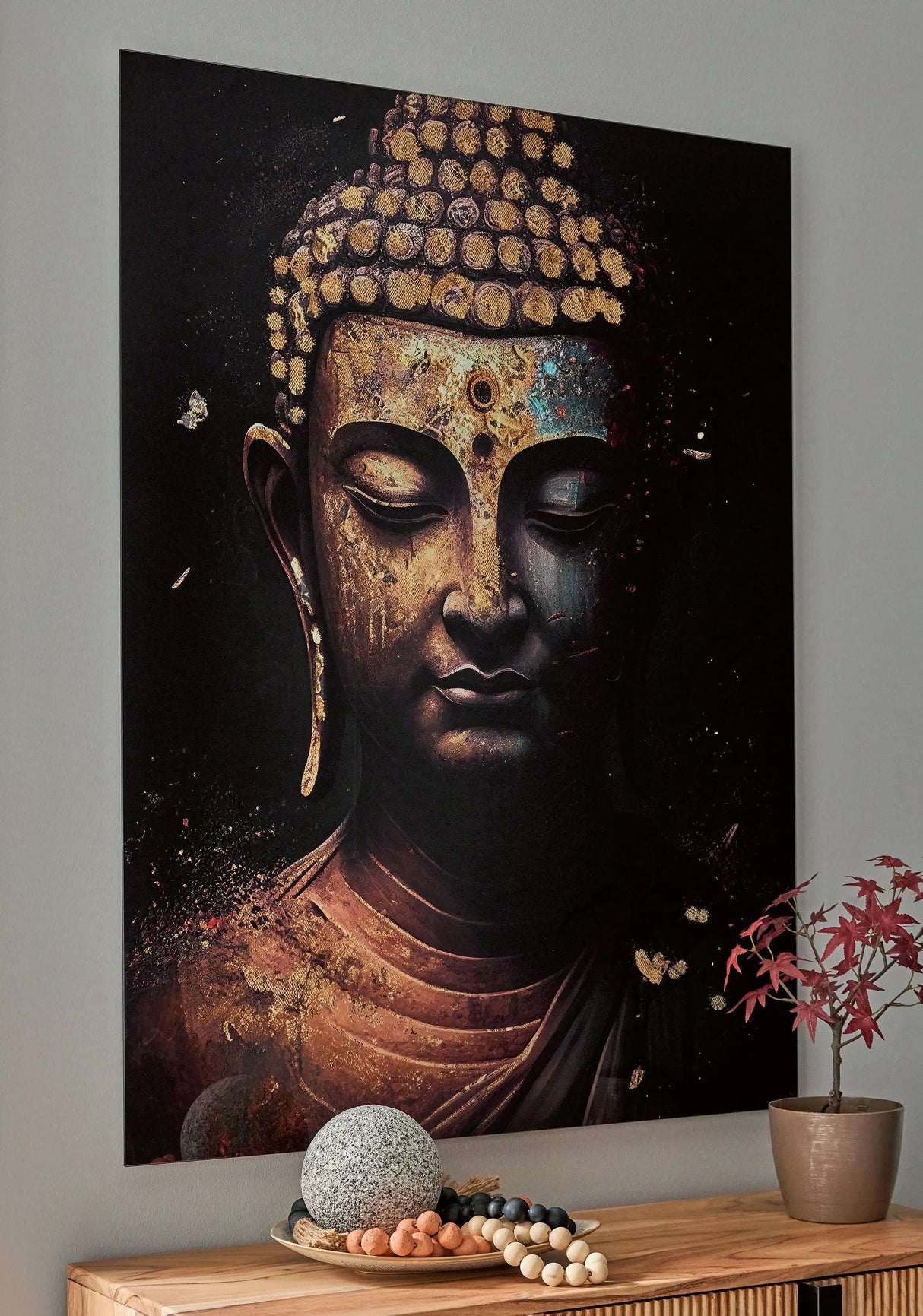 Caymoore - Wall Art - Black / Gold Finish - Best Buy Furniture