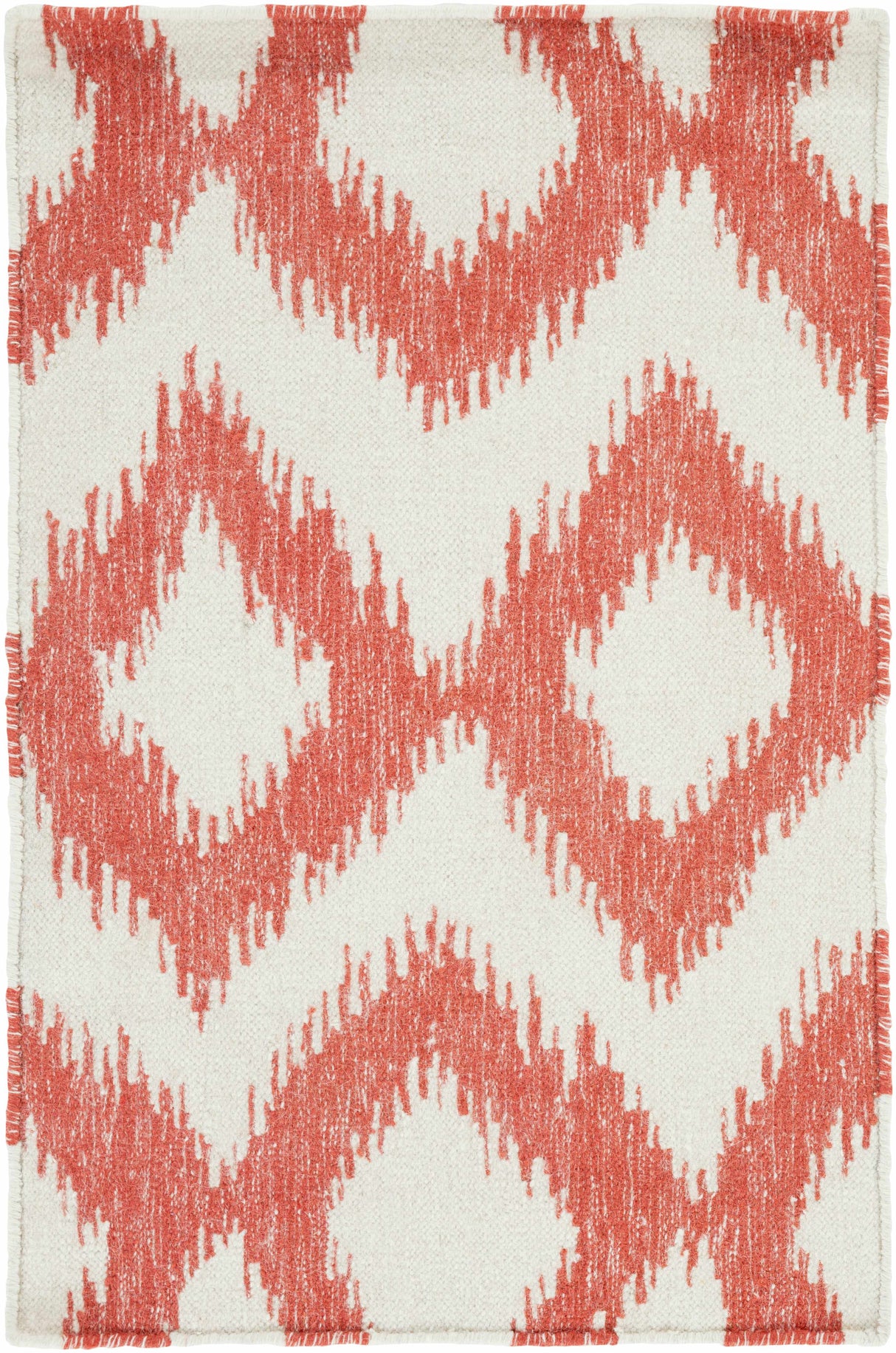 Oradell Red Ikat Wool Rug - Clearance