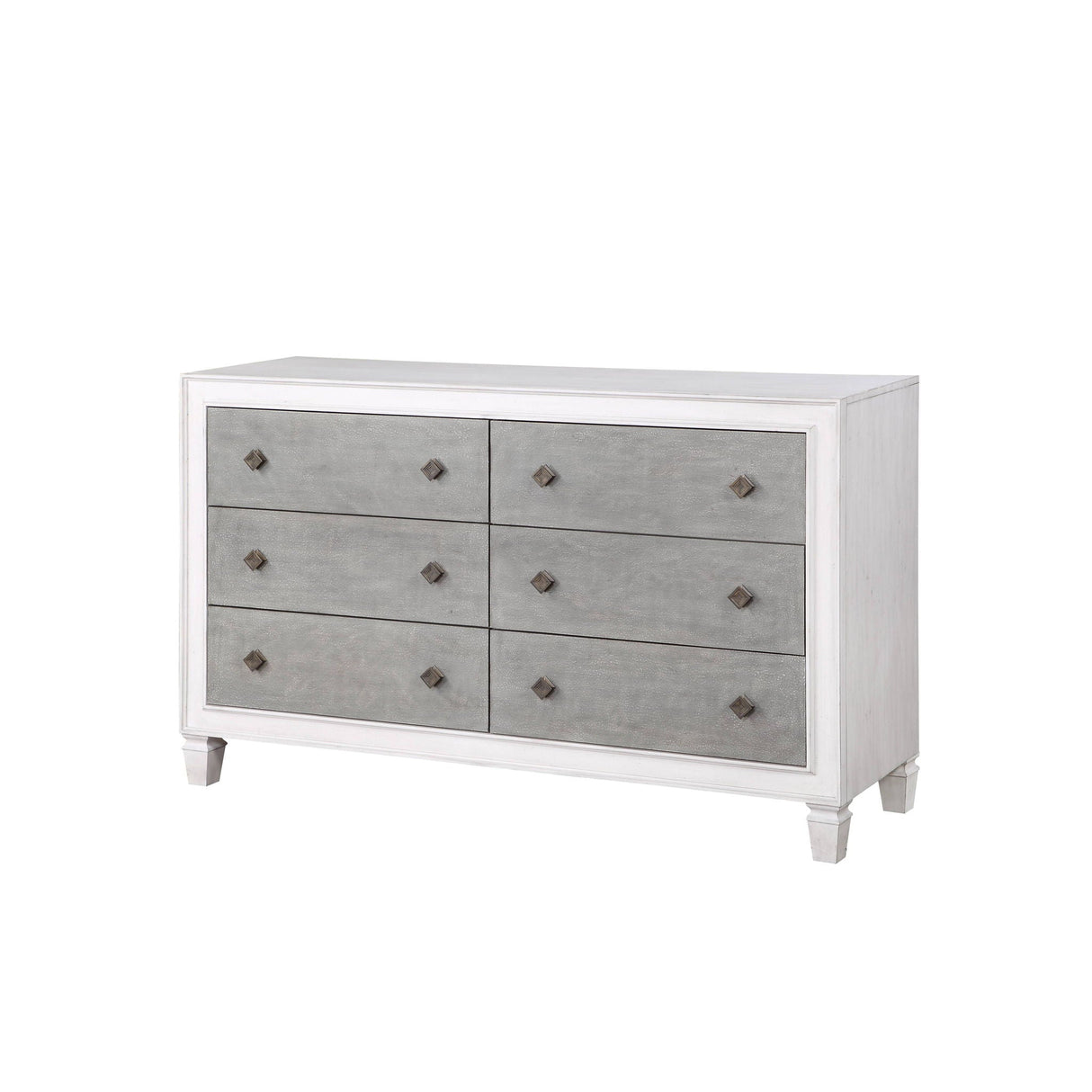 Katia - Weathered Dresser - White - Best Buy Furniture