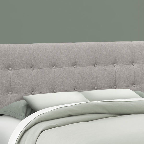 Queen Size, Bed Headboard Only, Upholstered, Durable Construction - Gray - Best Buy Furniture