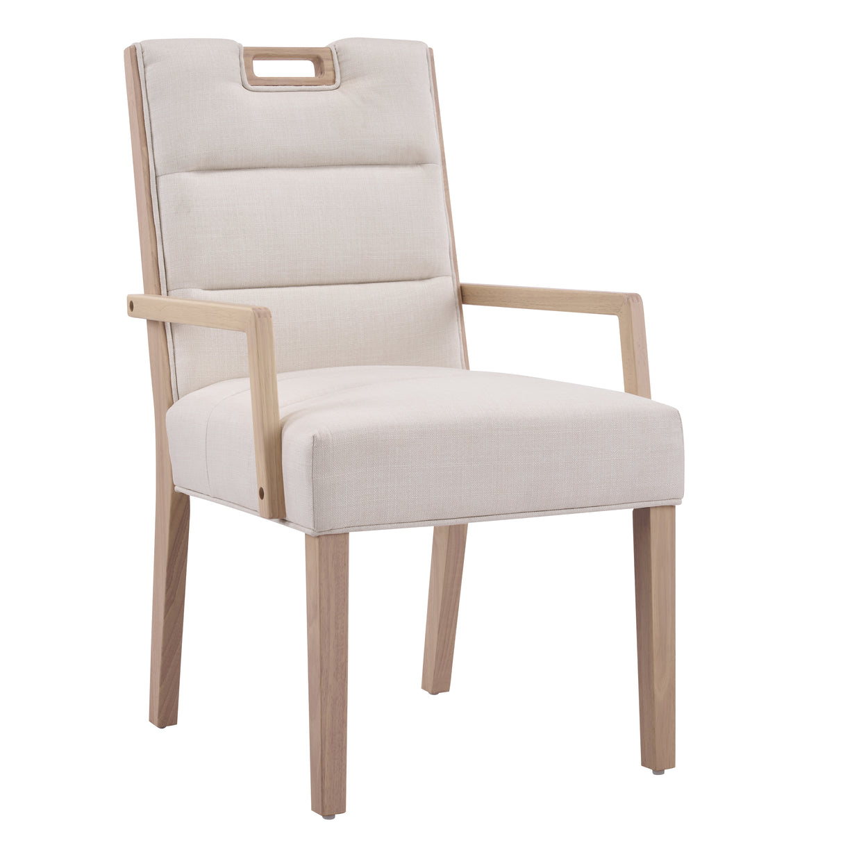 Upholstered Dining Chairs with Armrests