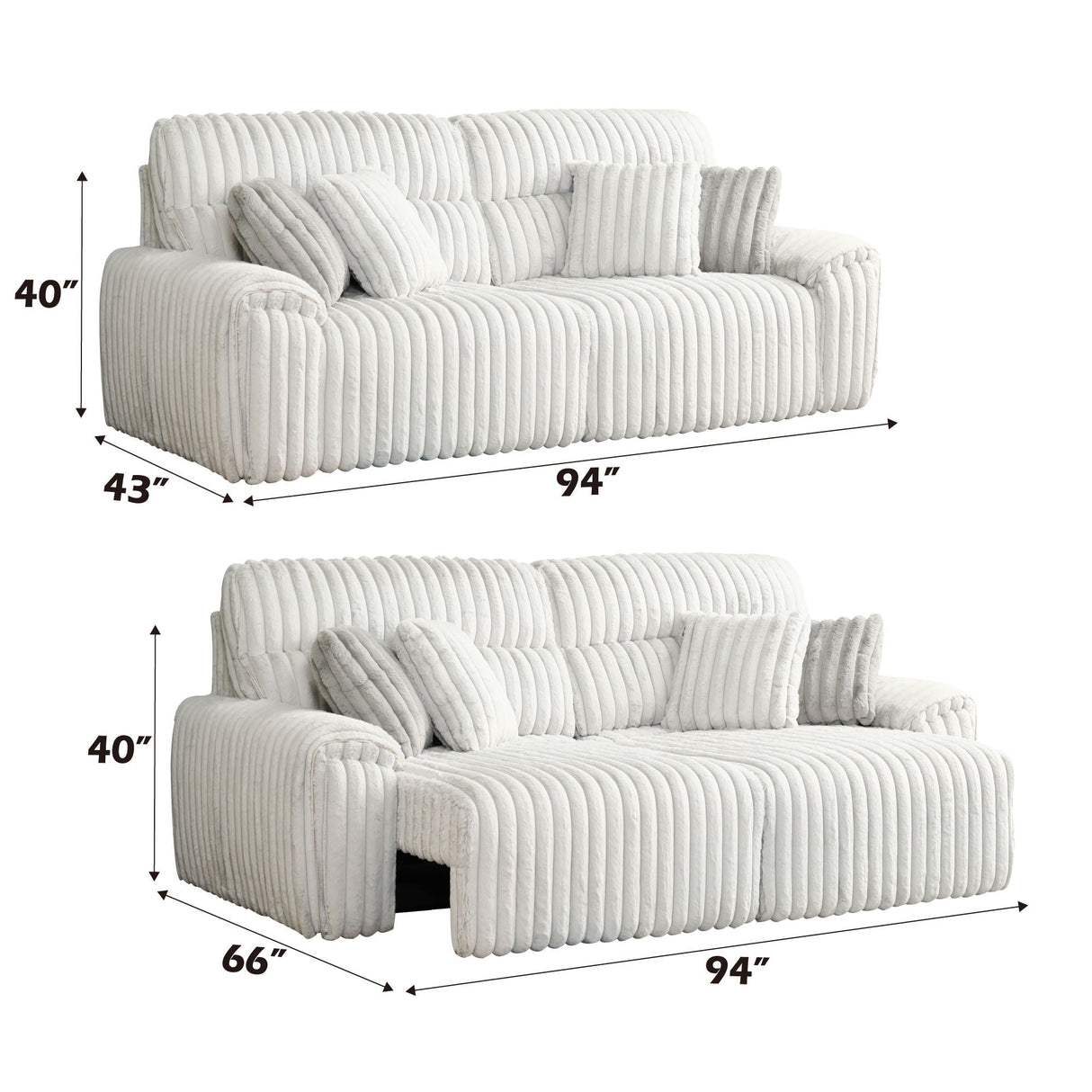 Jaya - Power Motion Sofa With Sleeper & USB Port - Mondo Gray - Best Buy Furniture