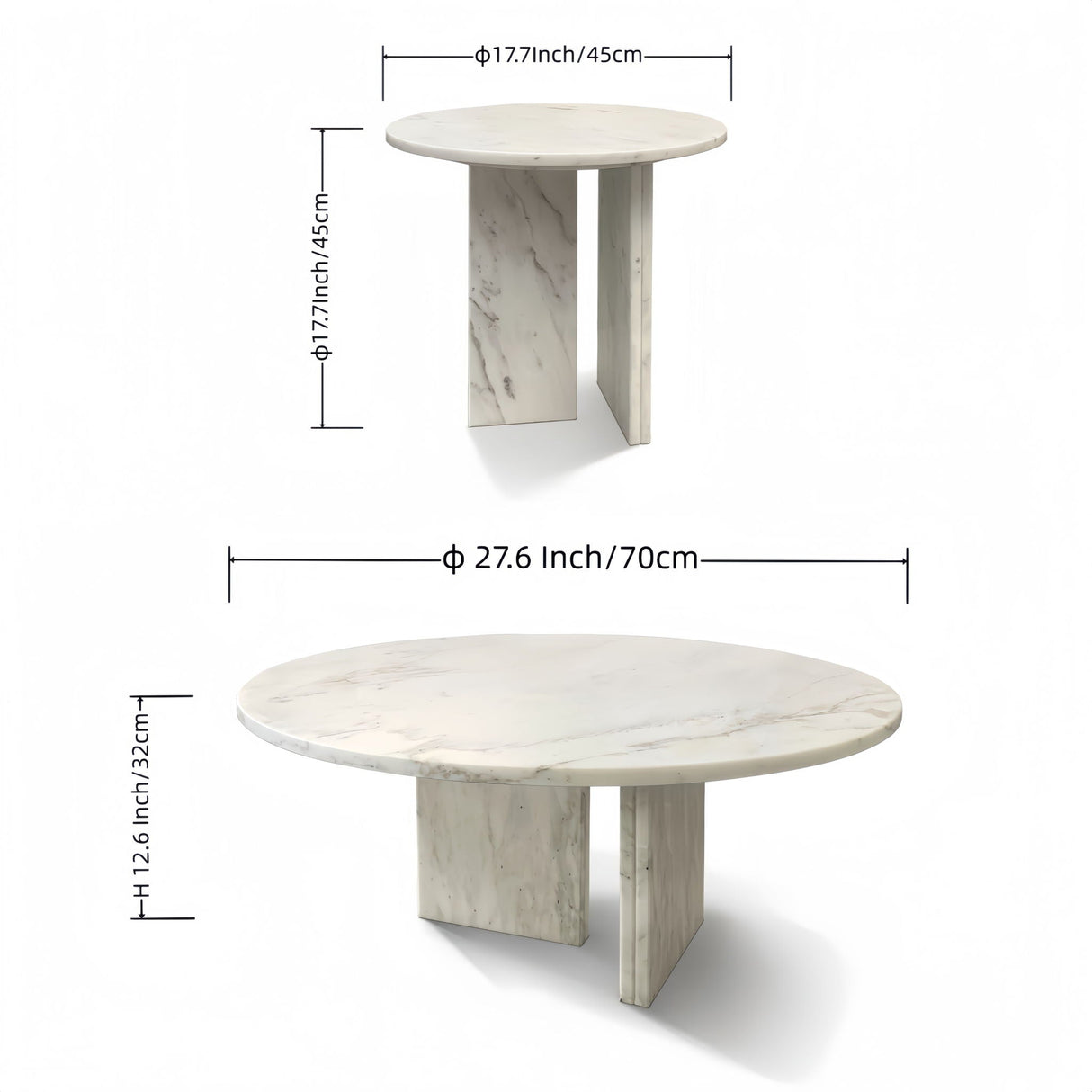 Elegant Coffee Duo Table Set