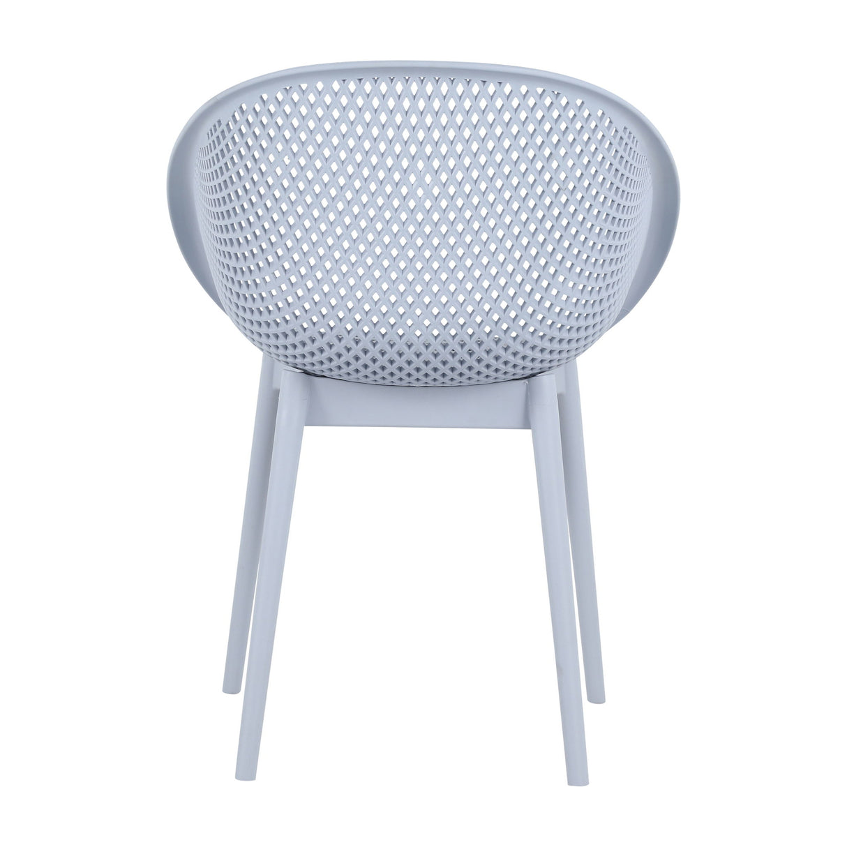2 Piece Durable Single Chair With Hollow Out Design