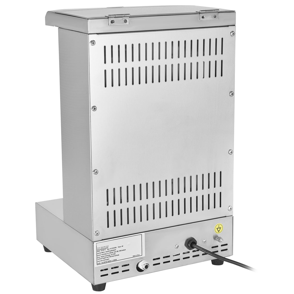 Shawarma Grill Machine, 13 lbs Capacity, 2 Burners Gas Vertical Broiler